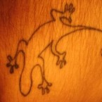 Tattoos of Lizards and Black Colors Tattoos of Lizards and Black Colors